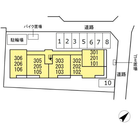 アナシエ石神井台の区画図