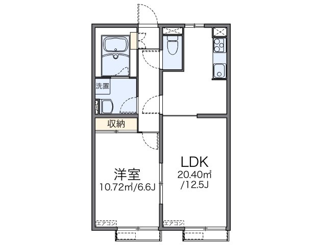 【間取り】 | レオパレスシャルマン上