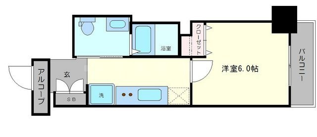 エステムコート難波サウスプレイスⅢラ・パーク　大国小学校区の間取り|エステムコート難波サウスプレイスIIIラ・パーク　間取り