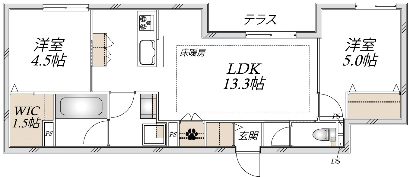 ルーチェ山王の間取り