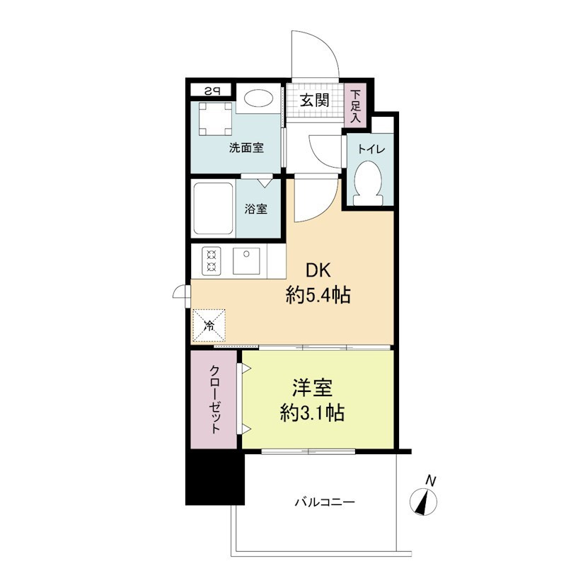 Live Casa県庁前の間取り
