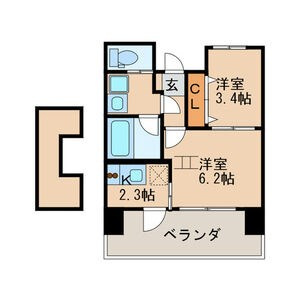 REGALO空港通の間取り
