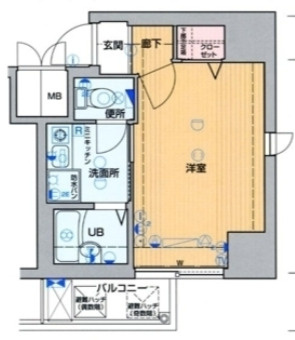 プレサンス難波WESTの間取り