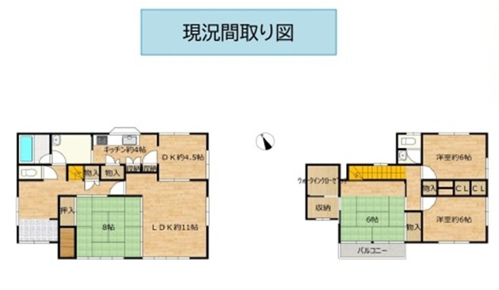 中古戸建　熊谷市別府4-251（期間限定現況販売）の間取り