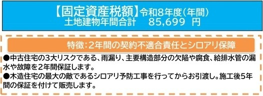 中古戸建　熊谷市別府4-251（期間限定現況販売）の構造・工法・仕様