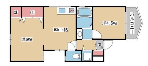 サザンハイツの間取り