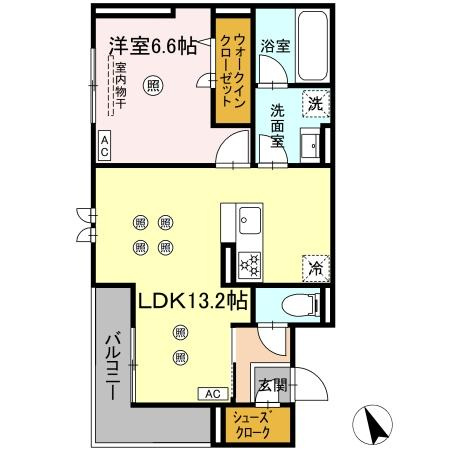 サニーサイド箱崎の間取り