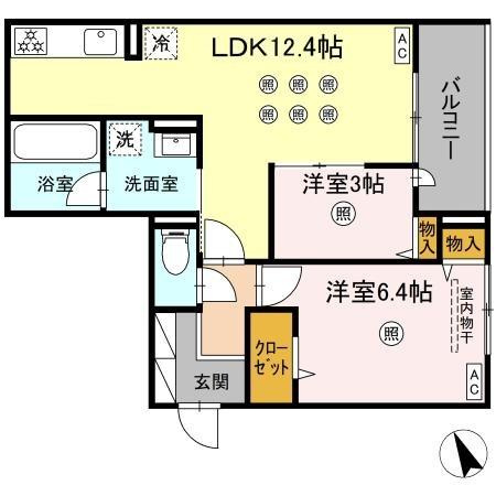 サニーサイド箱崎の間取り