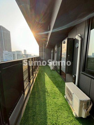 MJR堺筋本町タワーのバルコニー