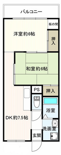 カーサ大開の間取り