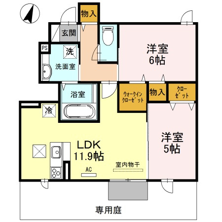 キャム月見山Ⅲの間取り