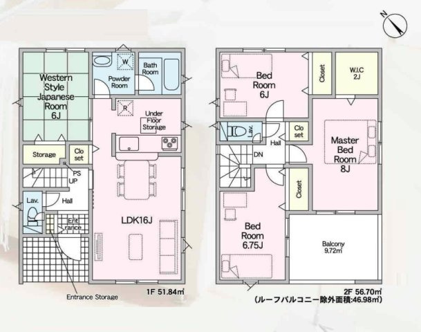 東近江市佐野町　第8期　新築一戸建ての間取り|1号地