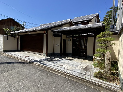 下鴨膳部町和風邸宅の外観