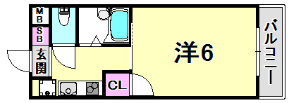 ハイツ坂口の間取り
