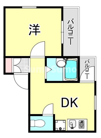 アメニティ東神戸の間取り