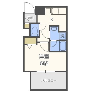ラヴ心斎橋ウエストの間取り