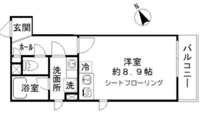 ＬＡＵＲＥＬ三ノ輪の間取り