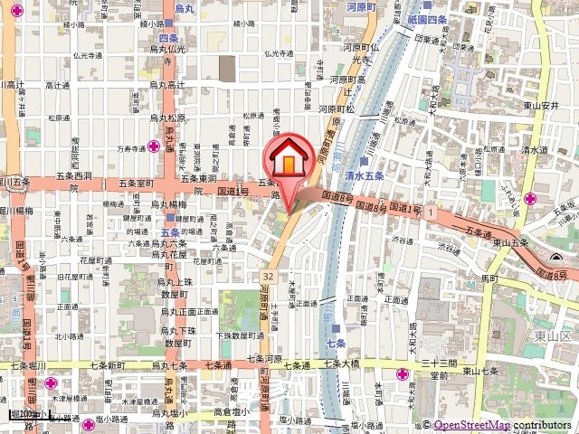 KAWARAMACHI PLACE（カワラマチプレイス）の地図