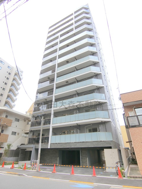 クレヴィアリグゼ蒲田西の外観|2026年6月築　RC鉄筋コンクリート造地上15階建て総戸数56戸
NURO光インターネット無料ペット可　東京都大田区東矢口3丁目　JR京浜東北線蒲田駅徒歩8分