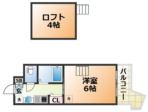 エステムコート三宮駅前ラ・ドゥーの間取り