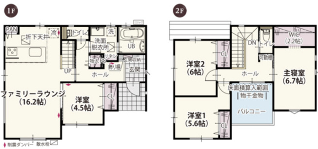 【間取り】 | 加須市久下第7期　ワイウッドコート　新築戸建　全10棟　9号棟