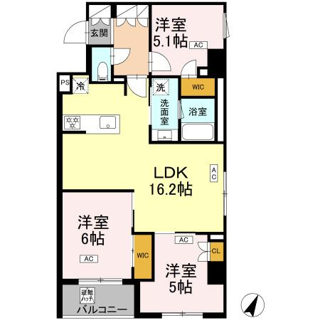 【間取り】 | ロイジェント戸越銀座