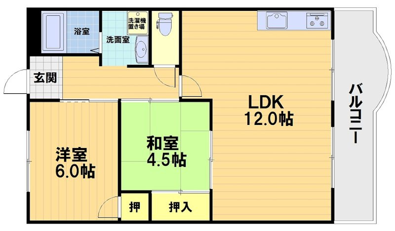 岡崎グランドハイツの間取り