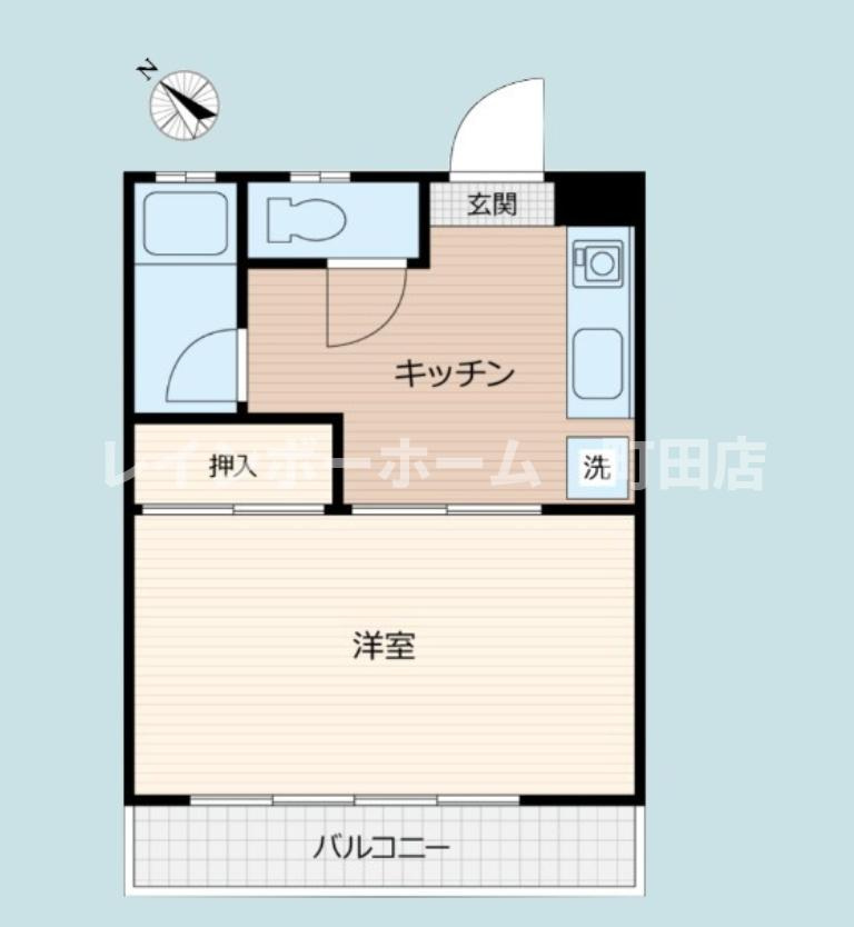 高峰コーポ２※初期費用分割後払いサービス利用可能物件の間取り