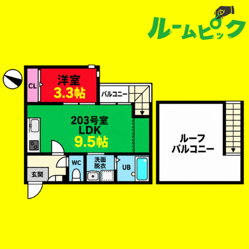 GRANDTIC平安通　名古屋市賃貸　仲介手数料無料の間取り