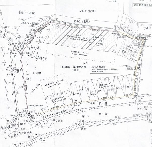 舞岡倉庫・事務所Ａ・Ｂ・Ｃ・Ｄの区画図