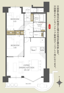 【間取り】 | アーティックス小倉・金田Ⅱ