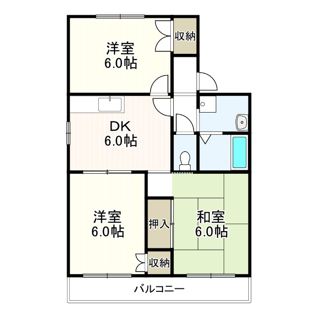 エスポワール小金台D棟の間取り