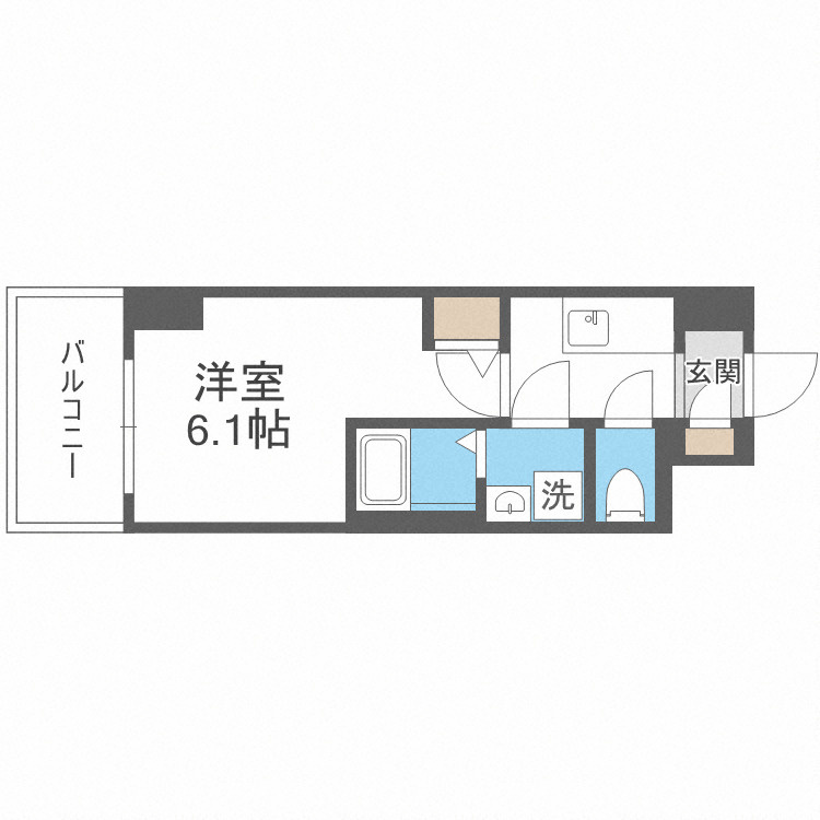 大阪市港区弁天５丁目の賃貸マンションの間取り