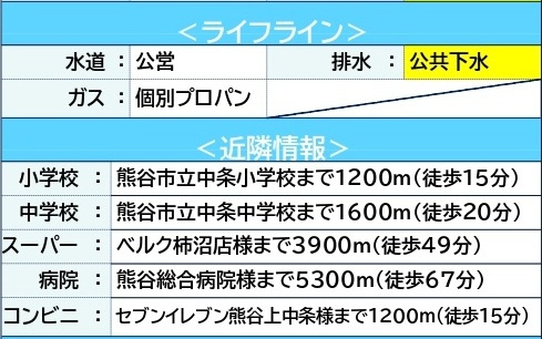 中古戸建　熊谷市上中条2153-7（期間限定現況販売）の周辺