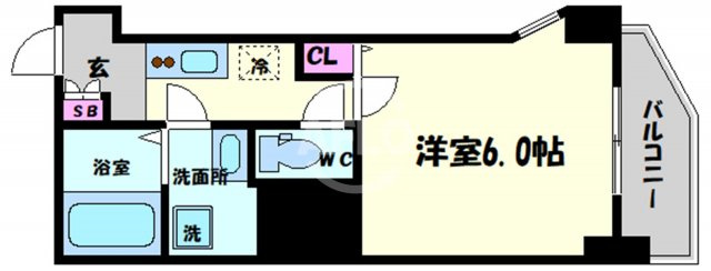 BLUE西長堀の間取り|Blue西長堀　開放感ある間取り