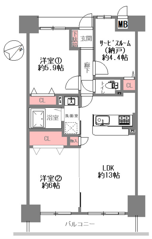 【間取り】の画像