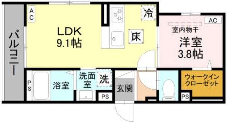 ディーセレーノ大和田Nの間取り