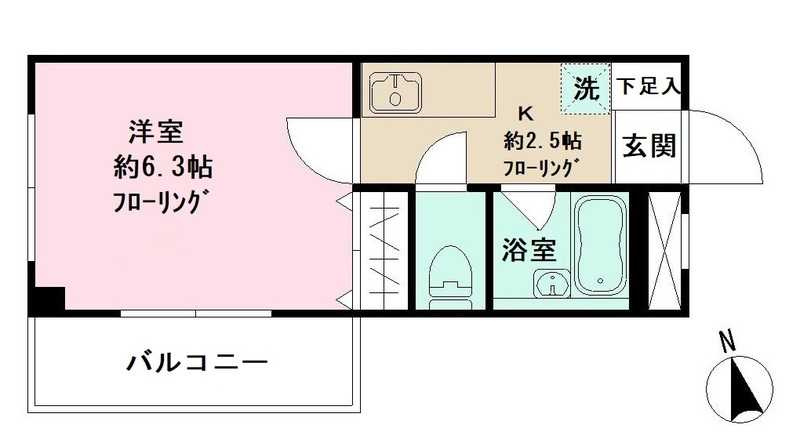レオ五番館の間取り