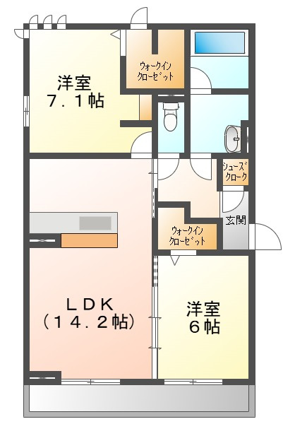 ノーブルミキの間取り