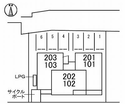 シャーメゾン聖の区画図