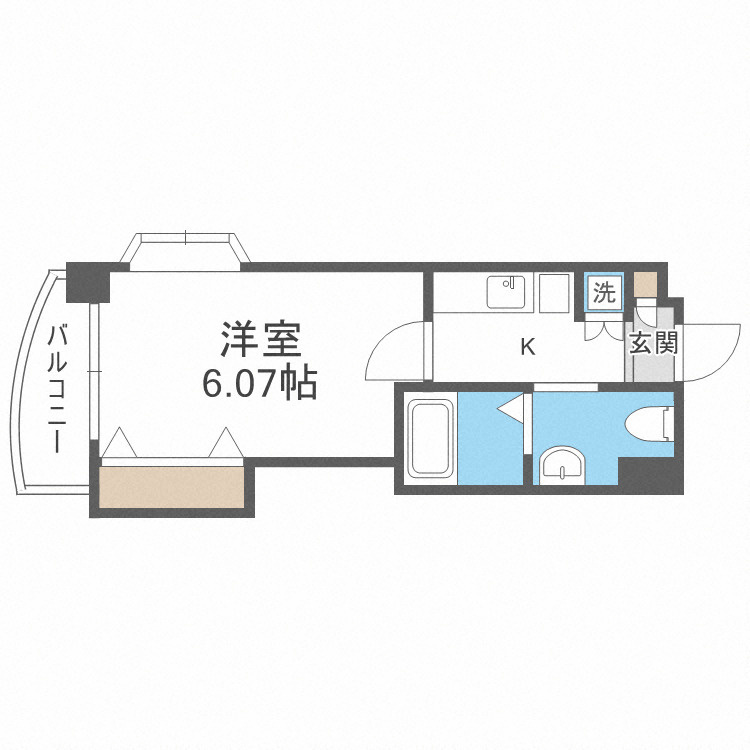 大阪市北区中津３丁目の賃貸マンションの間取り