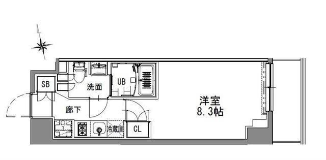S-RESIDENCE浅草の間取り