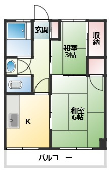 弥生マンションの間取り