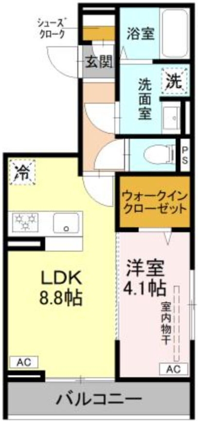 ディーセレーノ大和田Nの間取り