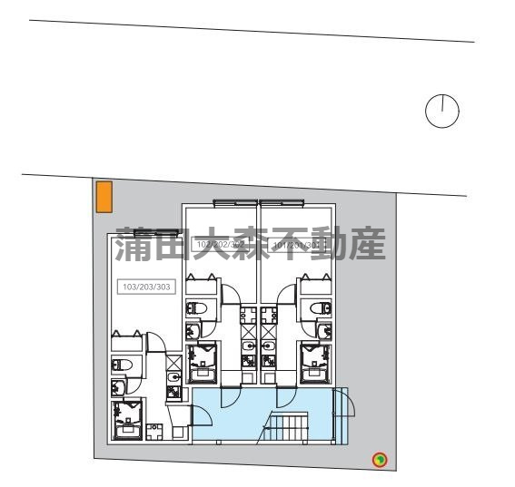 Reve（レーブ糀谷の区画図