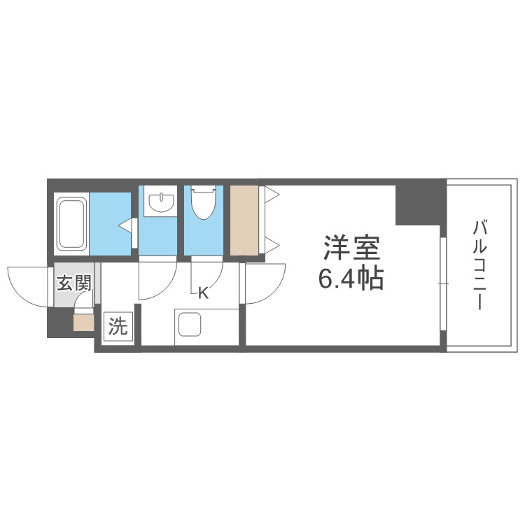 大阪市中央区南船場１丁目の賃貸マンションの間取り