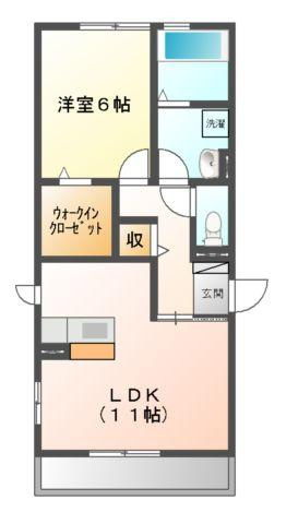 グランパルクききょう　Ｂの間取り