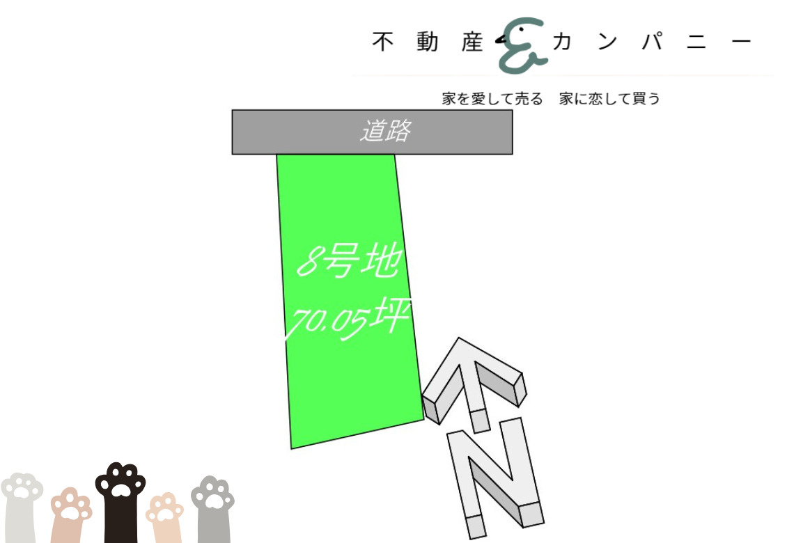 砥部町高尾田8区画の土地図