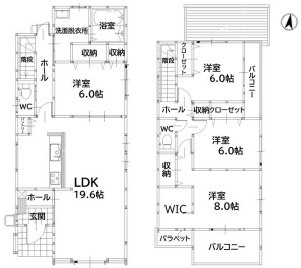 飯塚市横田5期の間取り
