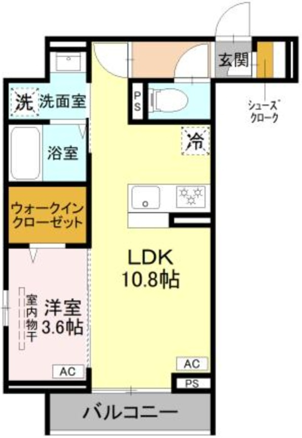 ディーセレーノ大和田Nの間取り